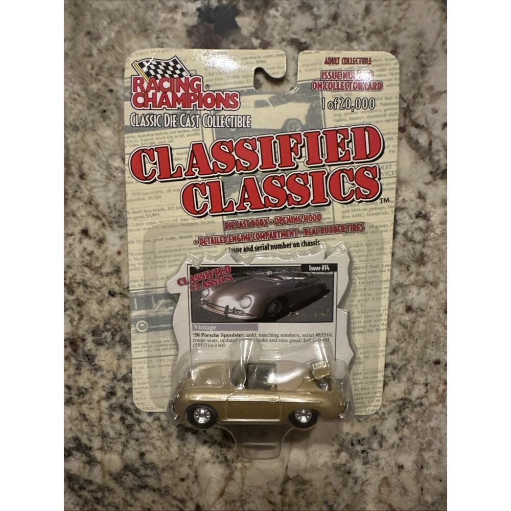 Racing Champions Classified Classics 58 Porsche Convertible Issue #14